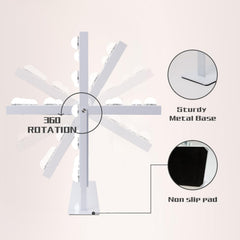 COOLJEEN lighted vanity mirror with dimmable brightness for different looks