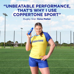 Coppertone Sport SPF 50 broad spectrum protection for active days in the sun.