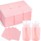 Corconess 1080pc nail wipes in a dustproof container for professional cleanliness and ready access.