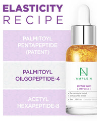 Coreana AMPLE:N peptide shot ampoule serum drop highlights peptide-rich formula
