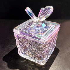CORFULRA dappen dish with large lid for organized acrylic liquids during manicures.