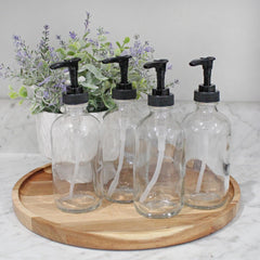 Cornucopia Brands black pump top on bottle enables easy dispensing for lotions.