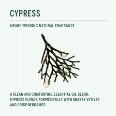 Corpus Cypress Shampoo scent profile blends Cypress and Bergamot for refreshing calm.