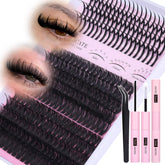 CORUSCATE Lash Clusters 60D80D volume close-up for subtle drama and all-day wear