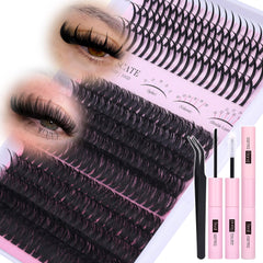CORUSCATE Lash Clusters 60D80D volume close-up for subtle drama and all-day wear