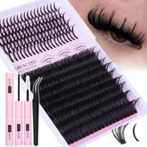 CORUSCATE lash clusters kit 271 pieces for versatile DIY lash styling