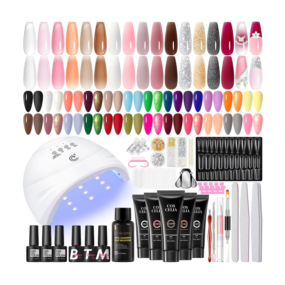 COSCELIA gel nail kit front view for at-home salon-quality manicures