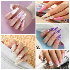 COSCELIA acrylic powder colors nude pink white for versatile extensions and nail art