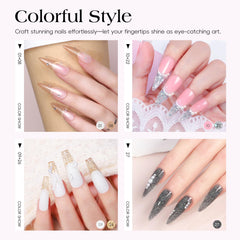 COSCELIA poly extension gel set for length and shape