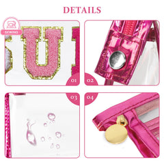 COSHAYSOO waterproof PVC travel pouch keeps items secure and visible