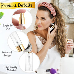 Cositina leak-proof mini bottle demonstrates secure sealing for handbags and luggage.