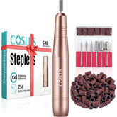 COSLUS electric nail drill front view highlighting compact design for easy handheld control.