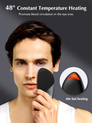 COSLUS Face Scrubber back view with 40°C eye-area heating zone