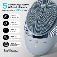 COSLUS Face Scrubber designed for beard care with silicone bristles