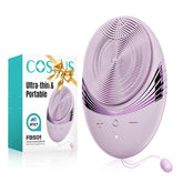COSLUS Face Scrubber in dry use showing gentle cleansing for skincare routine