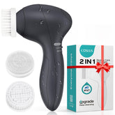 COSLUS Face Scrubber dual-speed front view shows gentle cleansing and exfoliation benefits