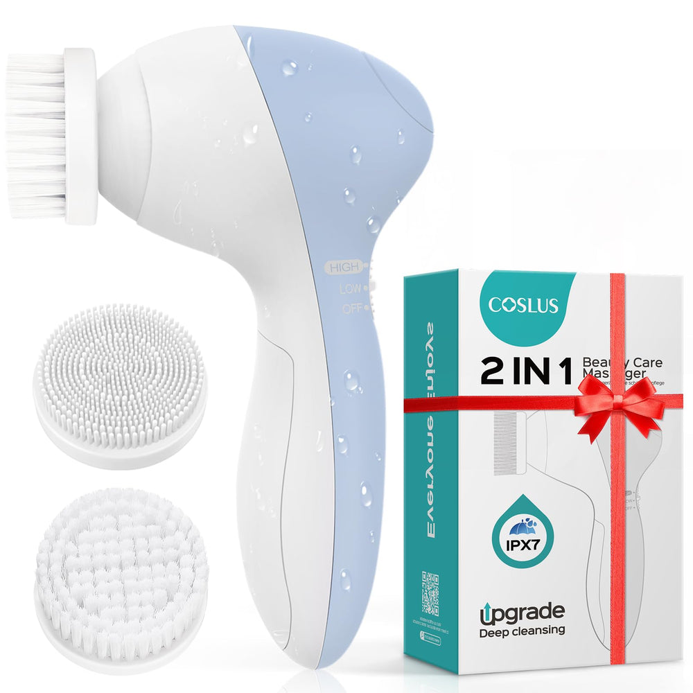 COSLUS facial cleansing brush full device for at-home cleansing routine