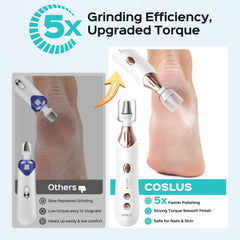 COSLUS nail file featuring a powerful motor for efficient trimming.