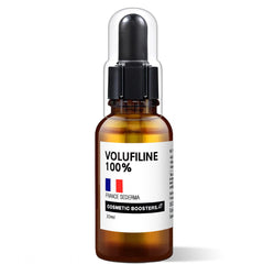 COSMETIC BOOSTERS Volufiline 30ml bottle close-up for DIY skincare enhancement