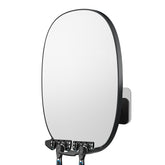 COSMIRROR fogless shower mirror shows clear reflection for precise shaving