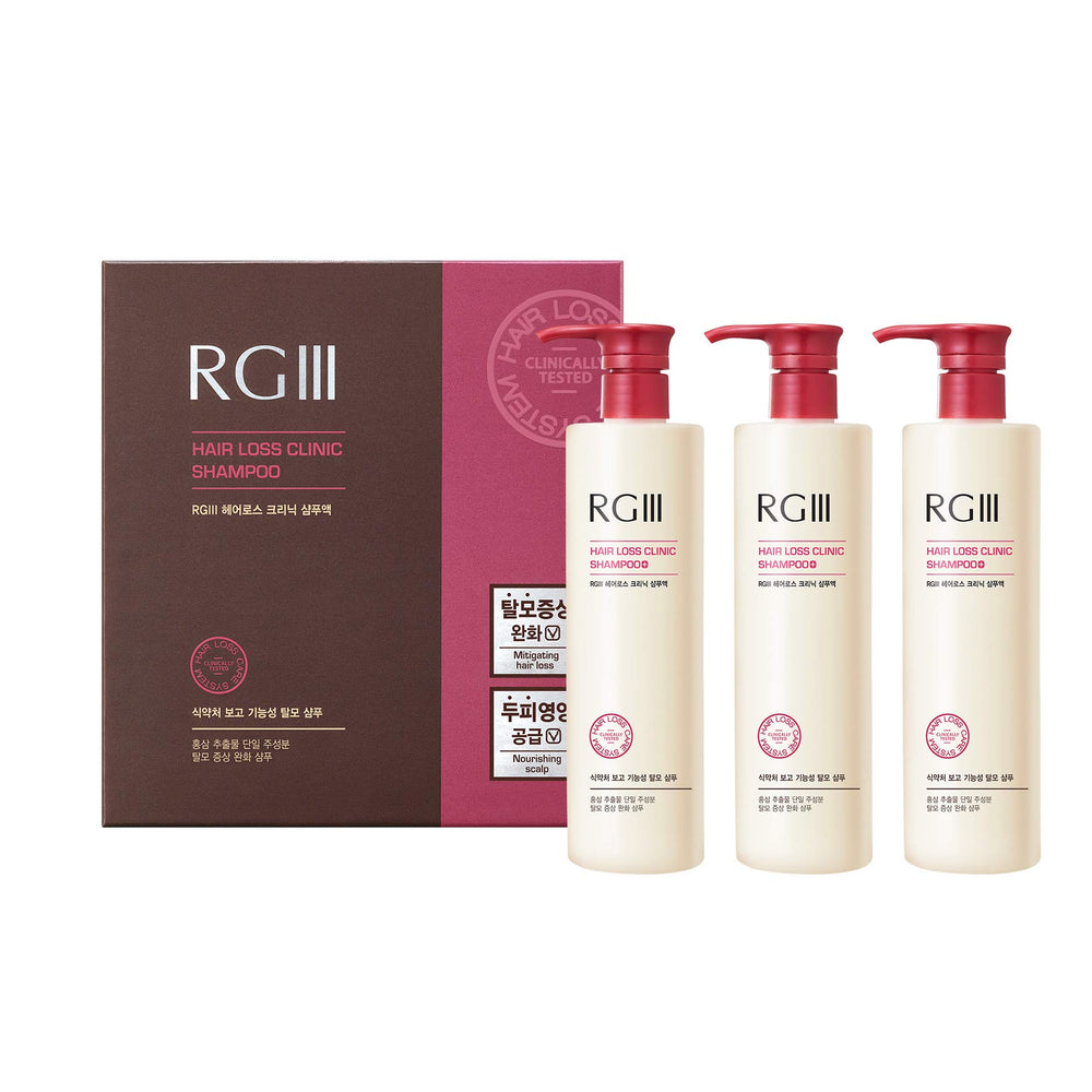 COSMOCOS RGIII shampoo bottle front shows red ginseng formula for stronger hair