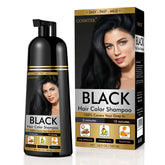 COSMTEK Black Dye Shampoo bottle front showing natural herbal formula for color deposition