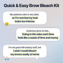 COSNORI customizable tone mix demonstrates control over brightness level during brow lightening