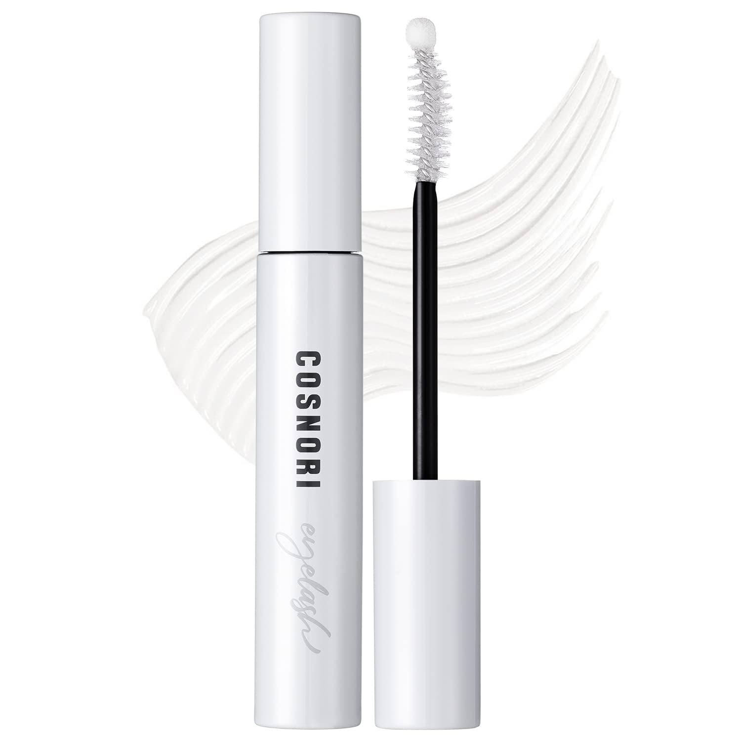 COSNORI Long Active Eyelash Serum wand-application shows precise daily lash care