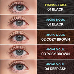 COSNORI royal blue close-up lashes show vibrant, smudge-resistant finish.