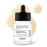 COSRX 2% Alpha Arbutin serum bottle with premium packaging for easy daily use.