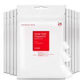 COSRX Acne Pimple Patch close-up showing absorption action to protect blemishes