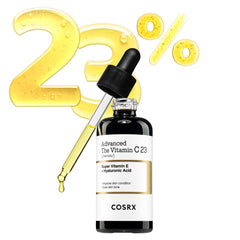 COSRX Advanced Pure Vitamin C 23% Serum bottle-dispense shows precise brightening application