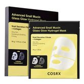 COSRX Advanced Snail Mucin Glass Glow Hydrogel Mask pack for radiant hydration