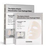 COSRX Alpha-Arbutin discoloration hydrogel mask pack brightens tone
