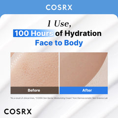 COSRX Barrier Moisturizing Cream body application, head-to-toe moisturization