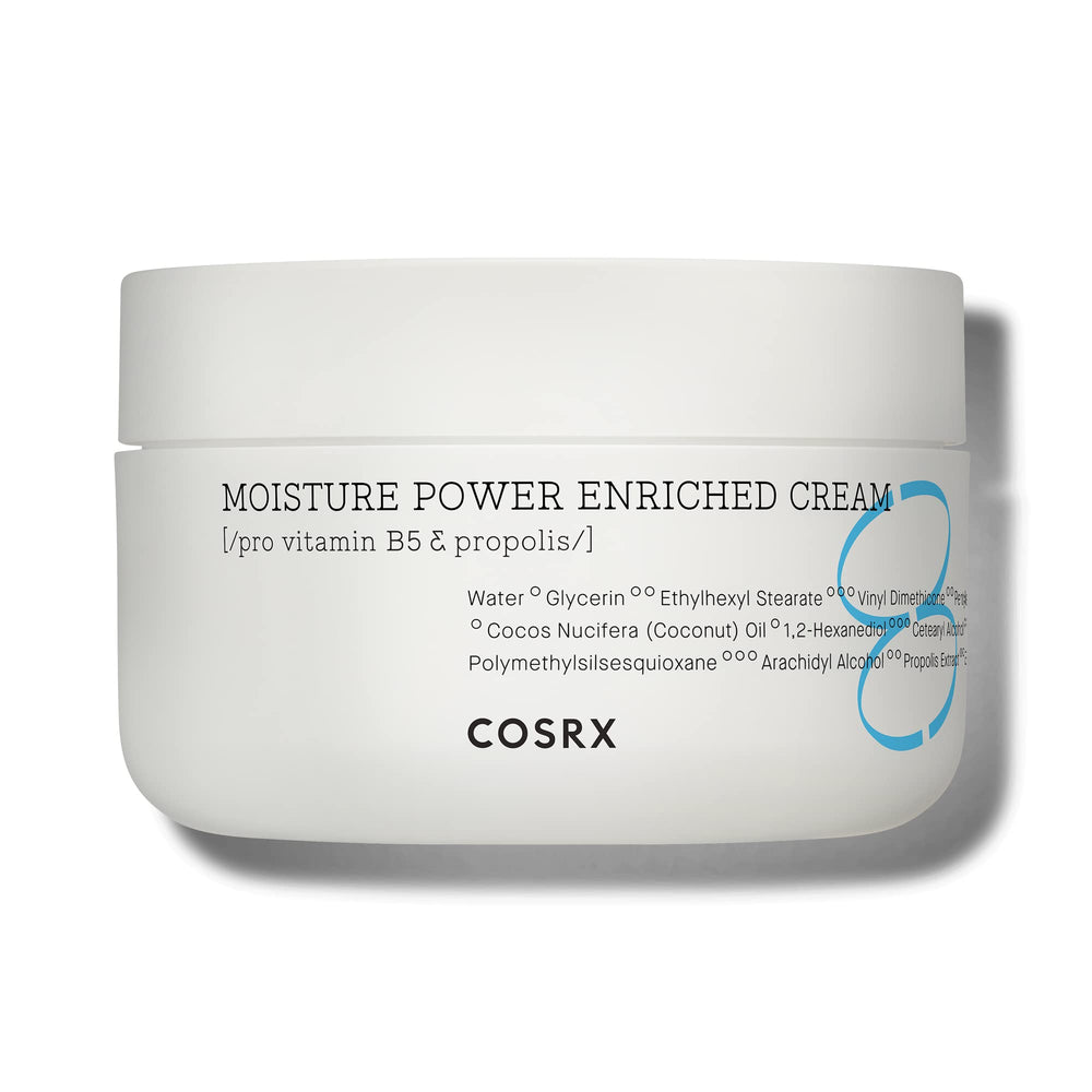COSRX Hyaluronic Acid Moisturizer jar close-up showing creamy hydration texture