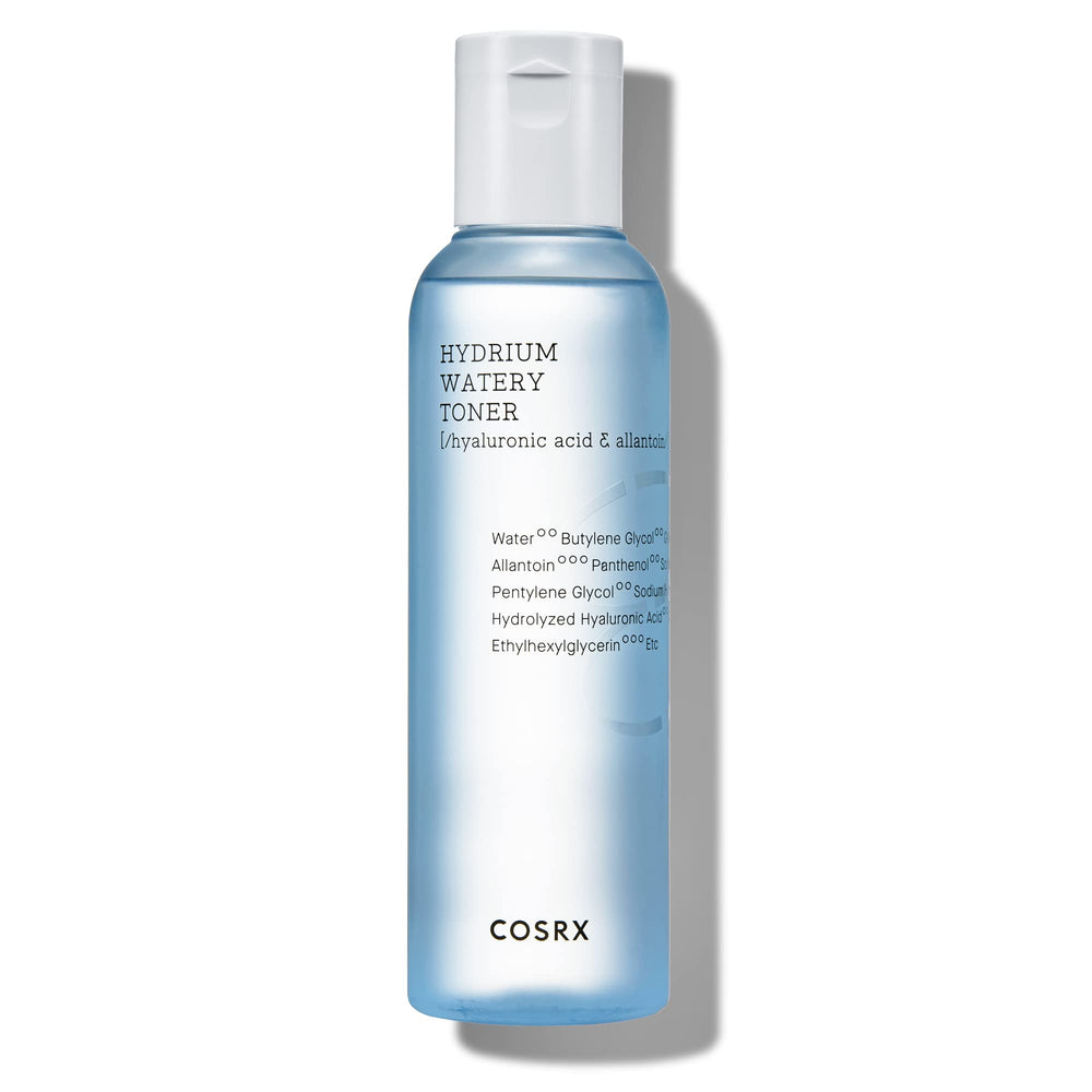 COSRX Hydrium Watery Toner bottle for daily hydrating skincare