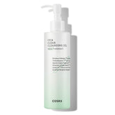 COSRX Pure Fit Cica Cleansing Oil bottle highlights a soothing Centella formula for sensitive skin cleansing.