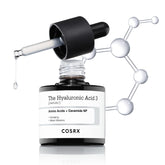 COSRX Pure Sodium Hyaluronic Acid 3% Serum bottle demonstrates deep hydration for dry skin
