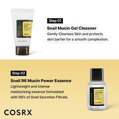 COSRX snail mucin 96 essence glass bottle for lightweight moisture