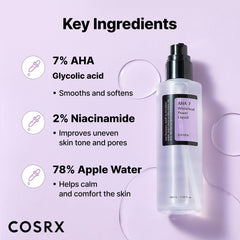 COSRX Whitehead Removal Liquid texture closeup highlights subtle pore smoothing.