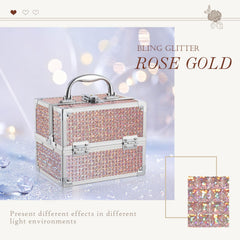 Costravio makeup box compartments organize cosmetics and jewelry neatly
