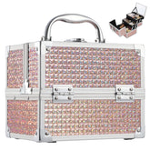 Costravio makeup box with mirror for easy on the go grooming