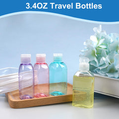 Cosywell travel bottles labeled body soap help identify essentials quickly
