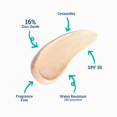 CoTZ SPF 35 mineral sunscreen bottle demonstrates reef-friendly protection for daily wear