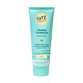 CoTZ Flawless Complexion tinted sunscreen swatch shows natural coverage