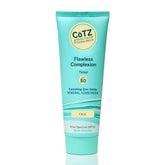 CoTZ Flawless Complexion SPF50 bottle shows mineral protection for daily wear.