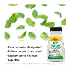 Country Life Acid Rescue calcium and magnesium tablets closeup demonstrates calcium absorption support