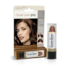 Cover Your Gray barra retoque canas marrón oscuro, aplicación precisa.
