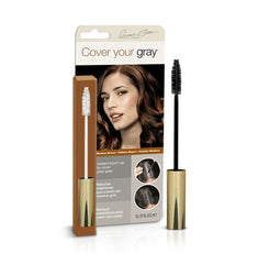Cover Your Gray Brush-In Wand Medium Brown applying precise coverage on gray roots